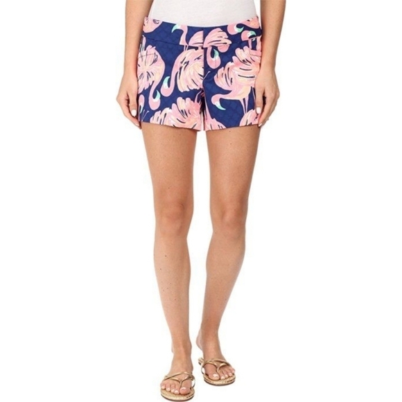 Lilly Pulitzer Ellie Shorts Navy Gimme Some Leg - Picture 3 of 8